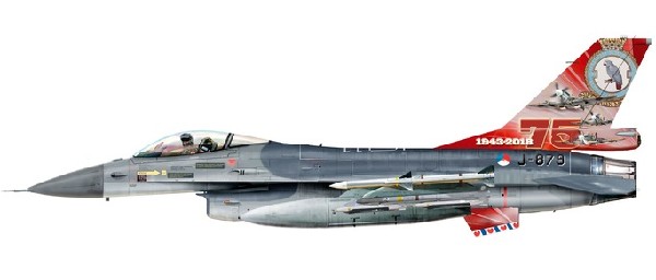 580403 Herpa オランダ空軍 F-16A 75th Ann J-879 1:72 お取り寄せ Herpa 1:72 Royal Netherlands Air Force/ オランダ空軍 オランダ王立空軍 F-16 ファイティング・ファルコン 亜鉛ダイキャスト製