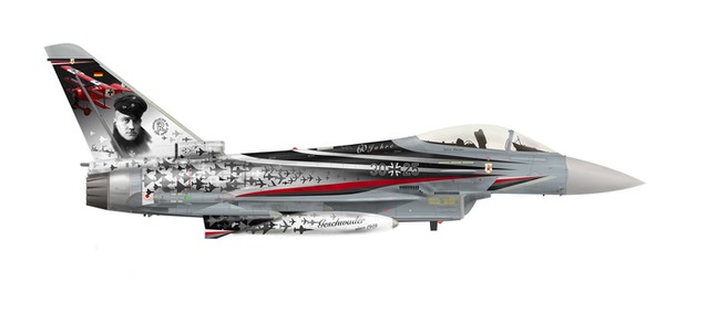 580533 Herpa ドイツ空軍 ユーロファイターTyphoon TaktLwG71 The Spirit of Richthofen 60周年 1:72 完売しました。