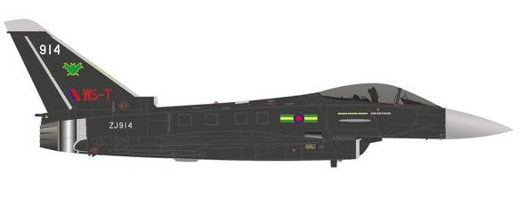 580700 Herpa イギリス空軍 ユーロファイターTyphoon Lossiem Batman アグレッサー塗装 ZJ914 1:72 完売しました。