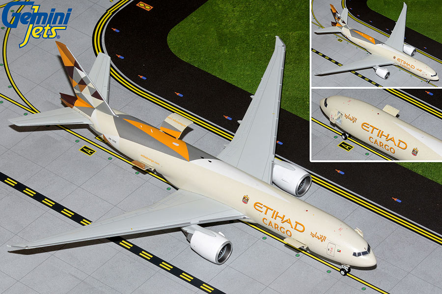 G2ETD955 GEMINI 200 Etihad Cargo B777-200F A6-DDE 1:200 お取り寄せ GEMINI JETS 1:200 Etihad Cargo / エティハド航空 カーゴ 777-200F 亜鉛ダイキャスト製
