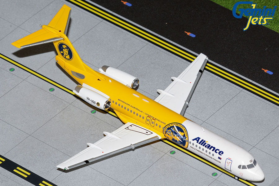 G2UTY987 GEMINI 200 Alliance Airlines / アライアンス航空 F-100 Southern Cross Minor VH-UQG 1:200 完売しました。