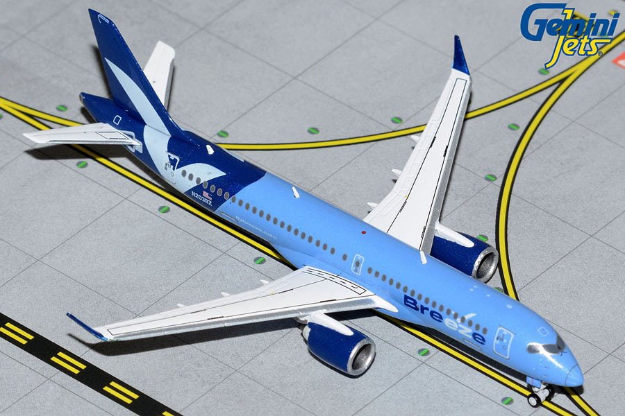GJMXY2064 GEMINI JETS Breeze Airways / ブリーズ・エアウェイズ A220-300 N203BZ 1:400 メーカー完売