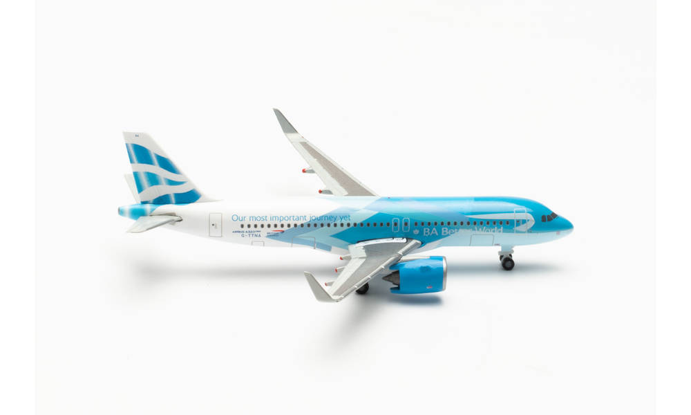 536400 Herpa BRITISH AIRWAYS / 英国航空 A320neo “BA Better World” G-TTNA 1:500 完売しました。 Herpa 1:500 British Airways / 英国航空 ブリティッシュ・エアウェイズ A320neo 亜鉛ダイキャスト製