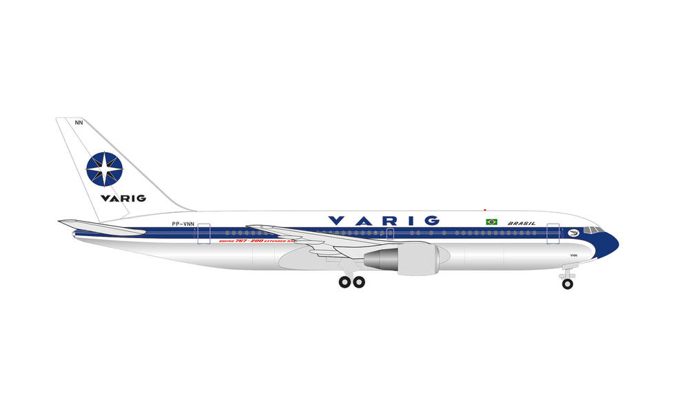 536448 Herpa Varig / ヴァリグブラジル航空 B767-200 PP-VNN 1:500 完売しました。