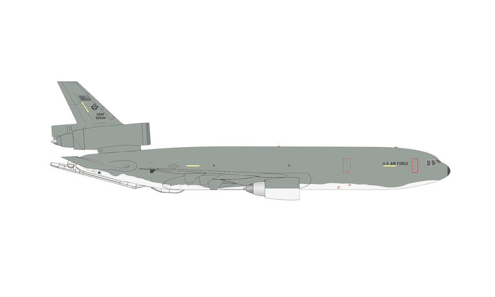 536479 Herpa USAF / アメリカ空軍 KC-10A 2BW バークスデール基地 85-0034 1:500 完売しました。 Herpa 1:500 USAF U.S. Air Force / アメリカ空軍 KC-10 エクステンダー 亜鉛ダイキャスト製