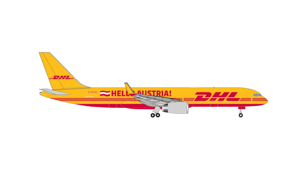 536516 Herpa DHL B757-200 “Servus/Hello Austria” OE-LNZ 1:500 完売しました。 Herpa 1:500 DHL / ディーエイチエル 757-200 亜鉛ダイキャスト製