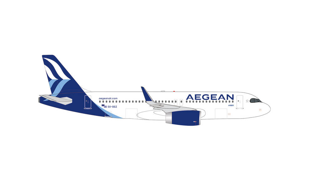 536547 Herpa Aegean Airlines / エーゲ航空 A320 SX-DGZ 1:500 完売しました。 Herpa 1:500 Aegean Airlines / エーゲ航空 A320 亜鉛ダイキャスト製