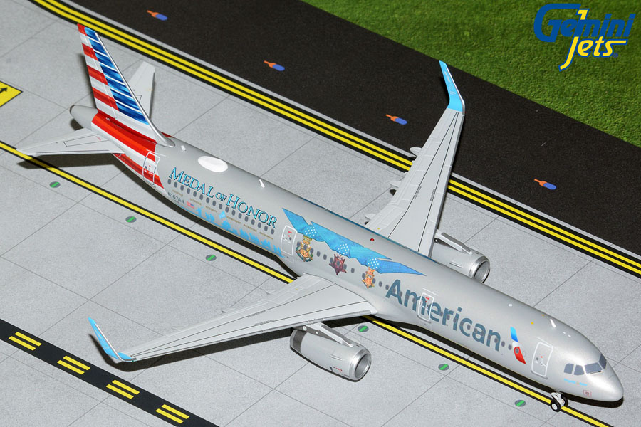 G2AAL1156 GEMINI 200 American Airlines A321S N167AN Flagship Valor / Medal of Honor 1:200 完売しました。 GEMINI JETS 1:200 American Airlines / アメリカン航空 A321 亜鉛ダイキャスト製