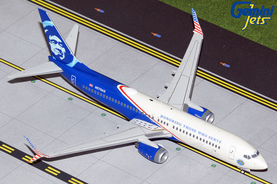 G2ASA1138 GEMINI 200 Alaska Airlines / アラスカ航空 B737-800S N570AS Honoring Those Who Serve 1:200 完売しました。