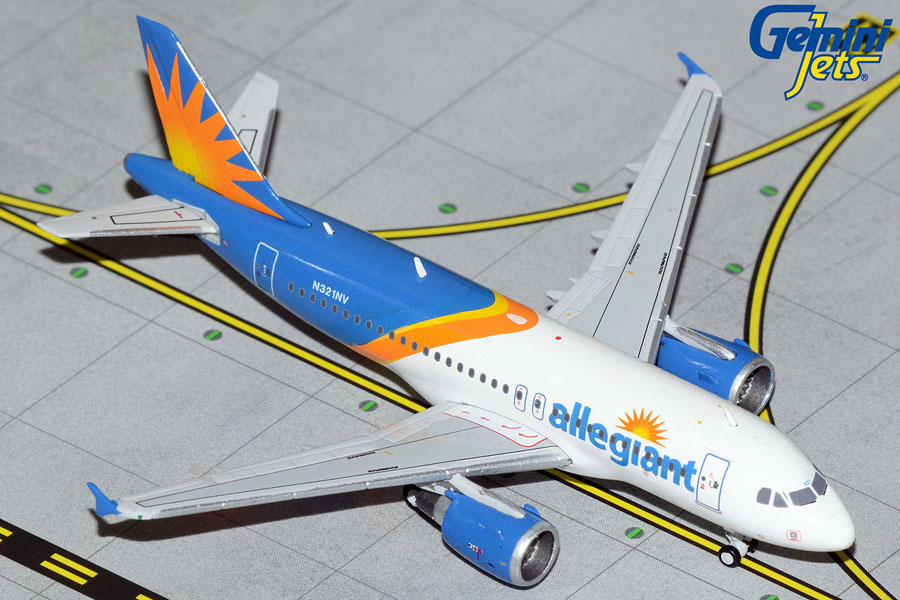 GJAAY2131 GEMINI JETS Allegiant Air / アレジアント航空 A319 N321NV 1:400 メーカー完売