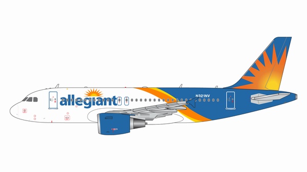 GJAAY2131 GEMINI JETS Allegiant Air / アレジアント航空 A319 N321NV 1:400 メーカー完売 GEMINI JETS 1:400 ALLEGIANT AIR / アレジアント航空 A319 亜鉛ダイキャスト製