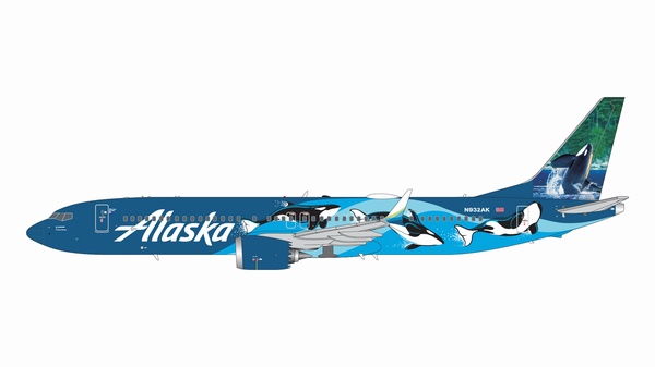 G2ASA1089 GEMINI 200 Alaska Airlines / アラスカ航空 B737 MAX 9 N932AK West Coast Wonders (orcas) 1:200 完売しました。 GEMINI JETS 1:200 ALASKA AIRLINES / アラスカ航空 737 MAX9 亜鉛ダイキャスト製