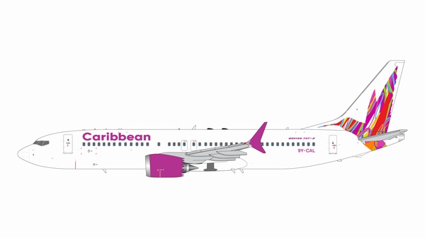 G2BWA1132 GEMINI 200 Caribbean Airlines B737 MAX 8 9Y-CAL 1:200 完売しました。 GEMINI JETS 1:200 Caribbean Airlines / カリビアン航空 737 MAX8 亜鉛ダイキャスト製