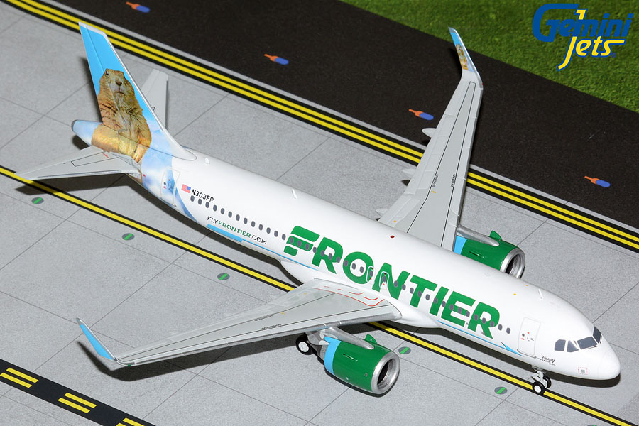 G2FFT1142 GEMINI 200 Frontier Airlines / フロンティア航空 A320neo N303FR  Poppy the Prairie Dog 1:200 完売しました。 GEMINI JETS 1:200 Frontier Airlines / フロンティア航空 A320neo 亜鉛ダイキャスト製