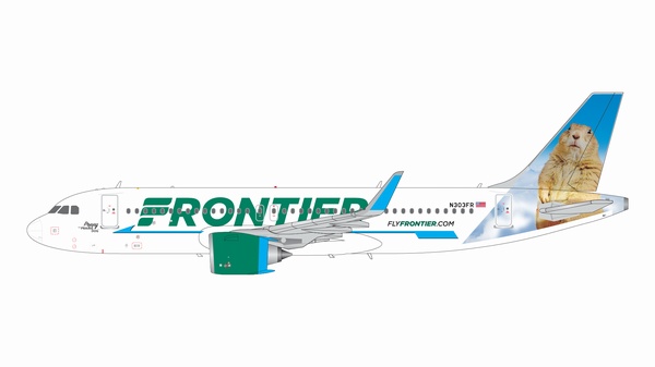 G2FFT1142 GEMINI 200 Frontier Airlines / フロンティア航空 A320neo N303FR  Poppy the Prairie Dog 1:200 完売しました。 GEMINI JETS 1:200 Frontier Airlines / フロンティア航空 A320neo 亜鉛ダイキャスト製