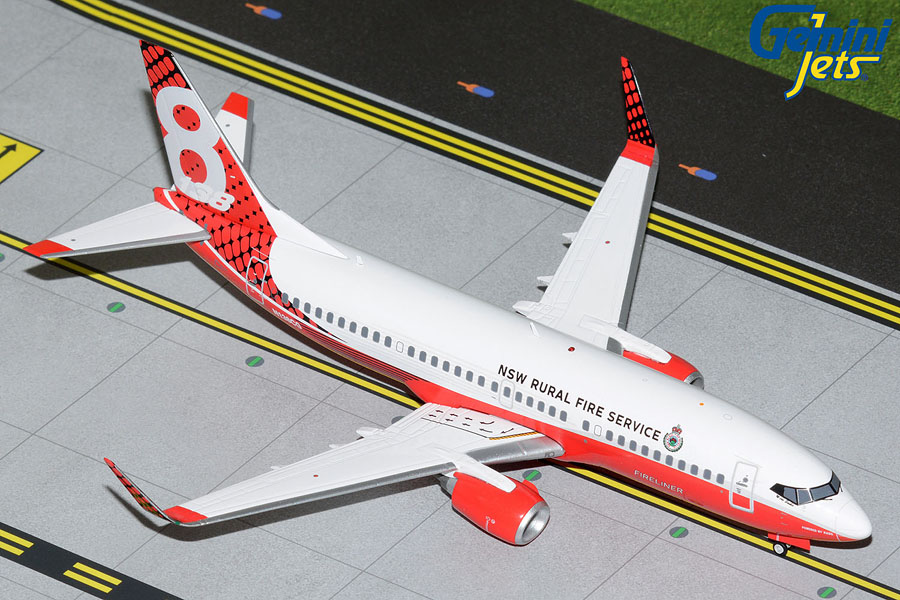 G2NSW994 GEMINI 200 NSW Rural Fire Service B737-300 N138CG 1:200 完売しました。 GEMINI JETS 1:200 NSW Rural Fire Service / コールソン・アヴィエーション ニューサウスウェールズ州地方消防局 737-300 亜鉛ダイキャスト製