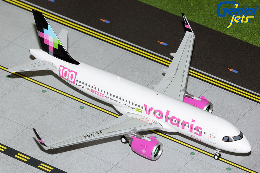 G2VOI1149 GEMINI 200 Volaris / ボラリス A320neo XA-VSH 100 Aviones 1:200 完売しました。 GEMINI JETS 1:200 Volaris / ボラリス A320neo 亜鉛ダイキャスト製