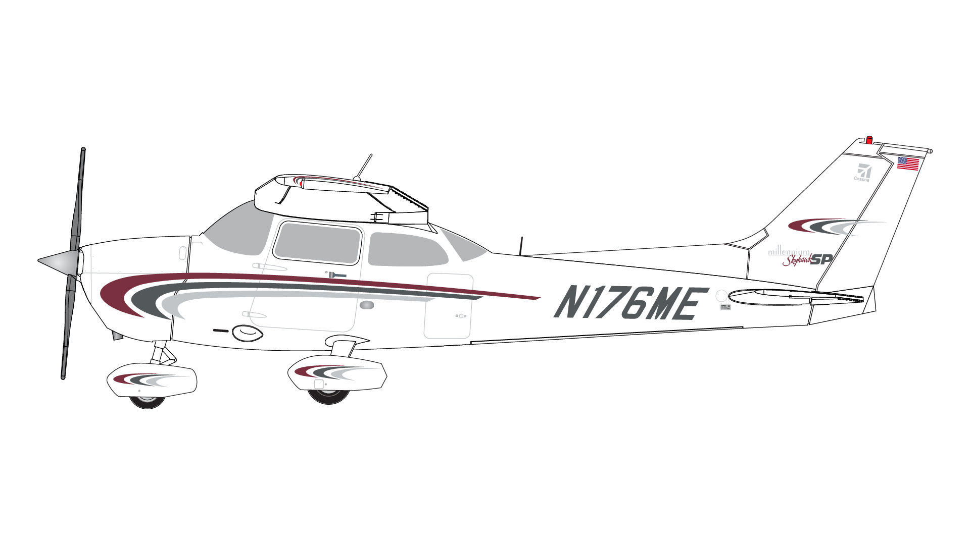 GGCES012  Gemini General aviation Sporty's Academy Cessna 172S Skyhawk SP Sporty's Pilot Shop N176ME 1:72 お取り寄せ GEMINI JETS 1:72 Sporty's Academy Cessna 172（Skyhawk） プラスチック製