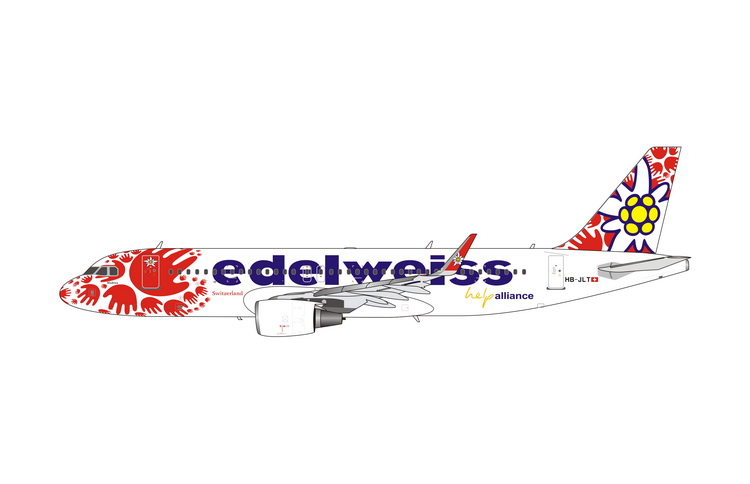 11766 Phoenix Edelweiss Air / エーデルワイス航空 A320 HB-JLT 1:400 完売しました。 Phoenix 1:400 Edelweiss Air / エーデルワイス航空 A320 亜鉛ダイキャスト製