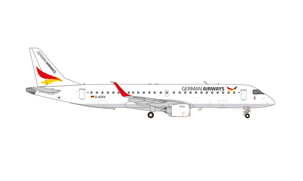 572378 Herpa GERMAN AIRWAYS / ジャーマン・エアウェイズ Embraer E190 D-AZFA 1:200 完売しました。