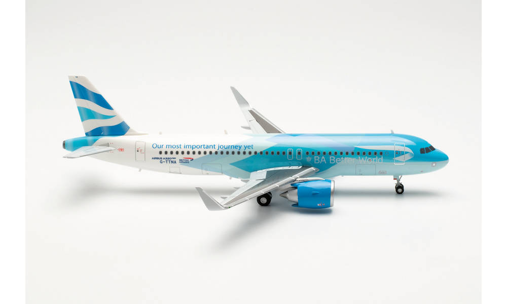 572392 Herpa British Airways / 英国航空 ブリティッシュ・エアウェイズ A320neo BA Better World G-TTNA 1:200 完売しました。