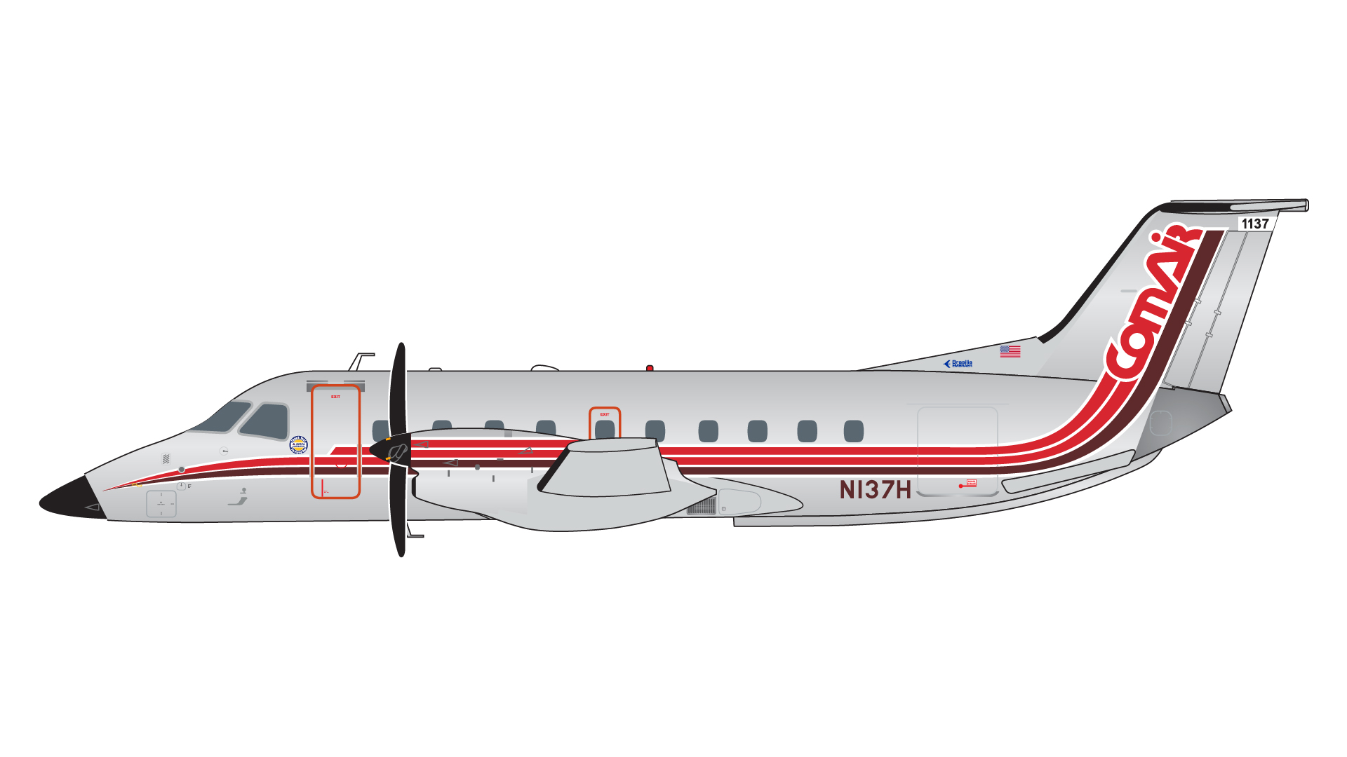 G2COM1022 GEMINI 200 Comair / コムエアー EMB-120RT N137H polished livery 1:200 完売しました。 GEMINI JETS 1:200 Comair / コムエアー EMB-120 亜鉛ダイキャスト製