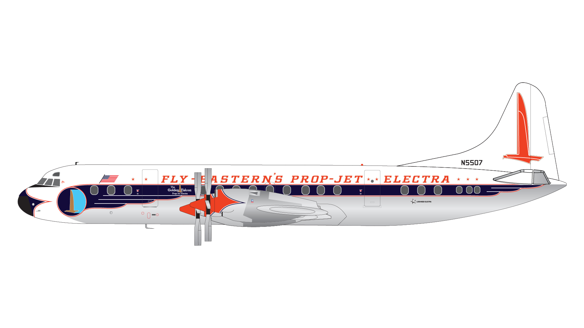 G2EAL1029 GEMINI 200 Eastern Air Lines / イースタン航空 L-188A N5507 