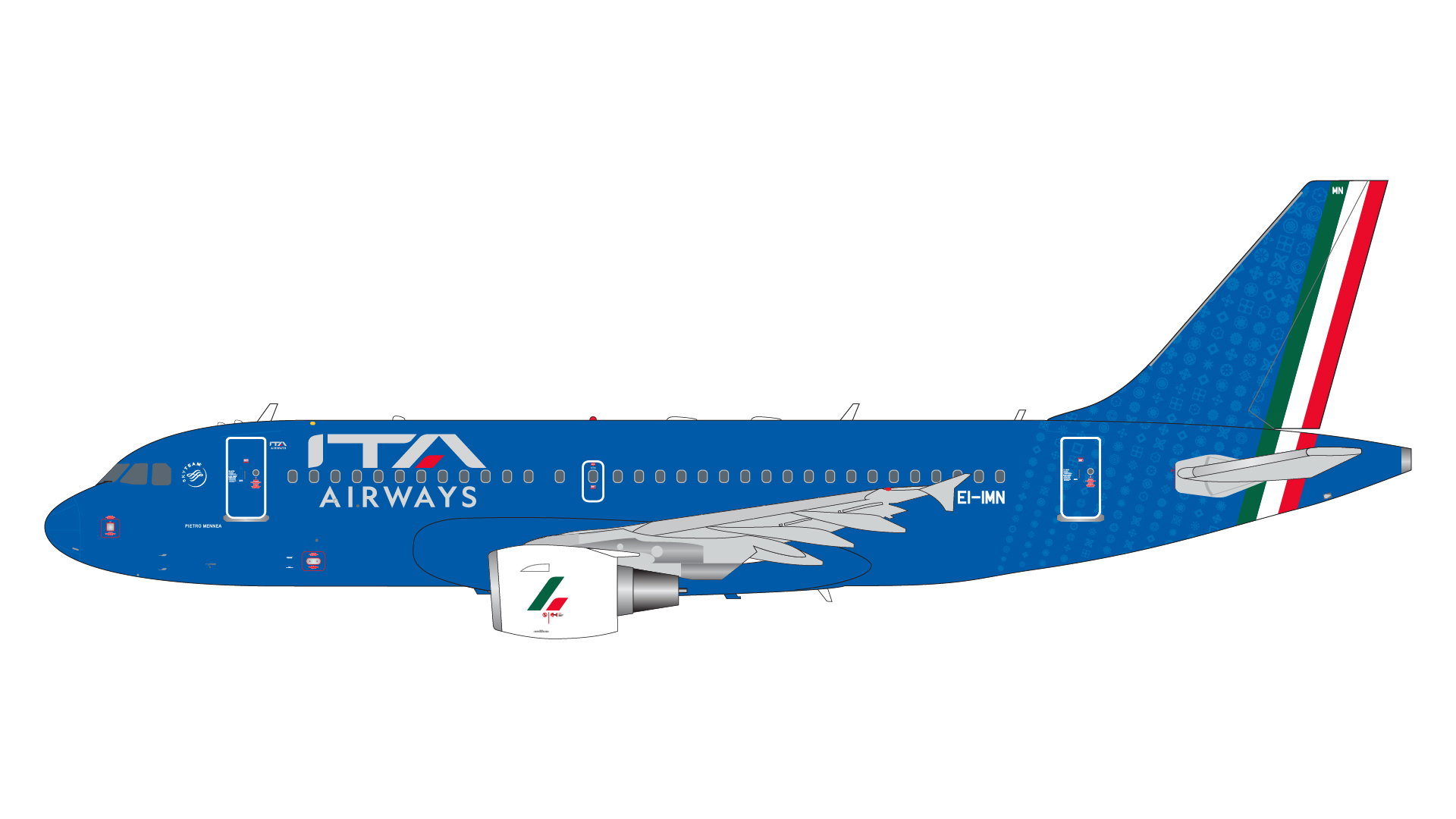 G2ITY1146 GEMINI 200 ITA Airways / ITAエアウェイズ A319-100 EI-IMN 1:200 お取り寄せ GEMINI JETS 1:200 ITA Airways / ITAエアウェイズ A319 亜鉛ダイキャスト製