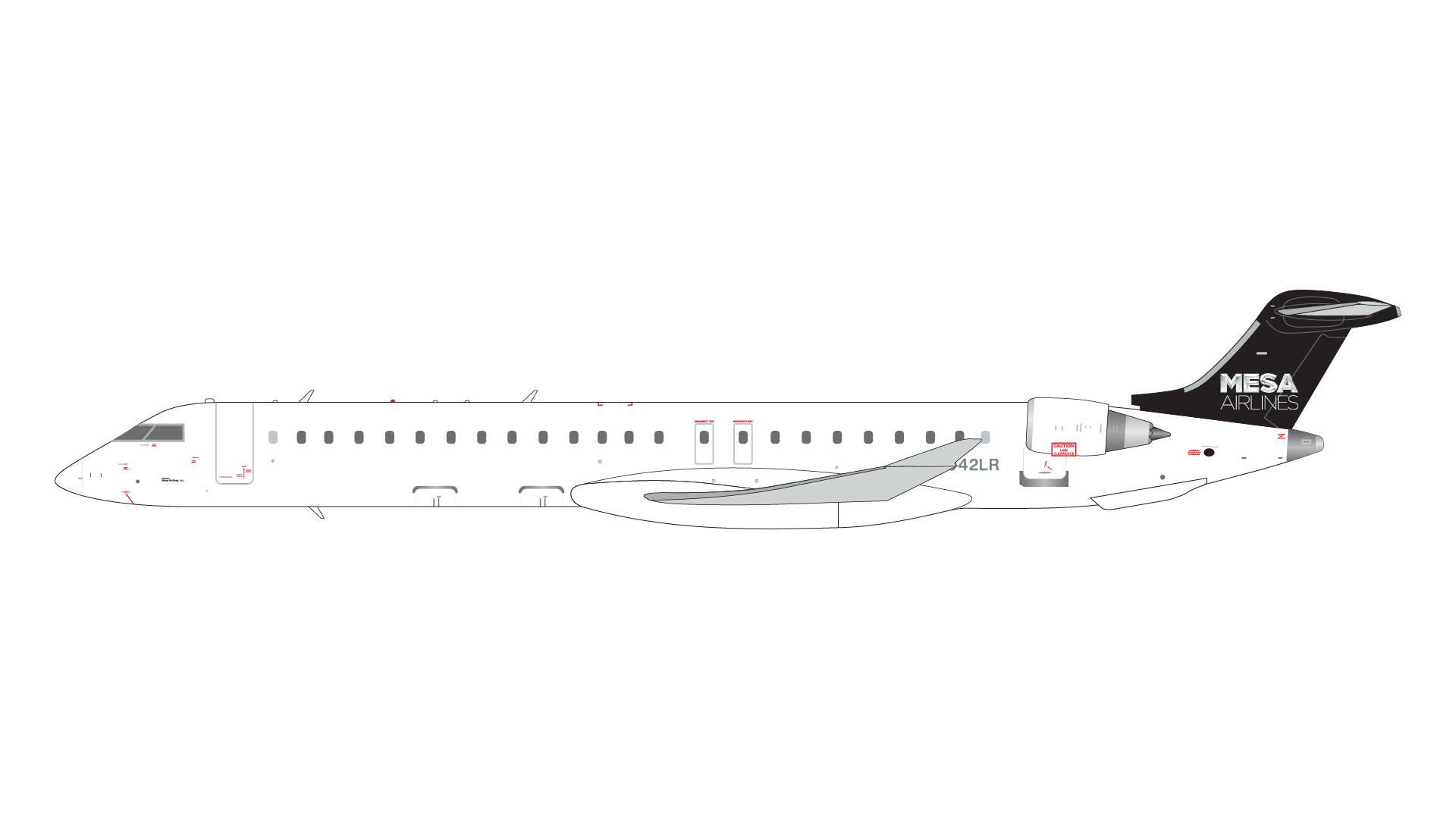 G2ASH1186 GEMINI 200 Mesa Airlines CRJ-900ER N942LR 1:200 お取り寄せ