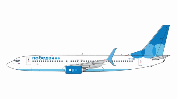 GJPBD2119 GEMINI JETS Pobeda Airlines / ポベーダ航空 B737-800S VP-BQG 1:400 メーカー完売