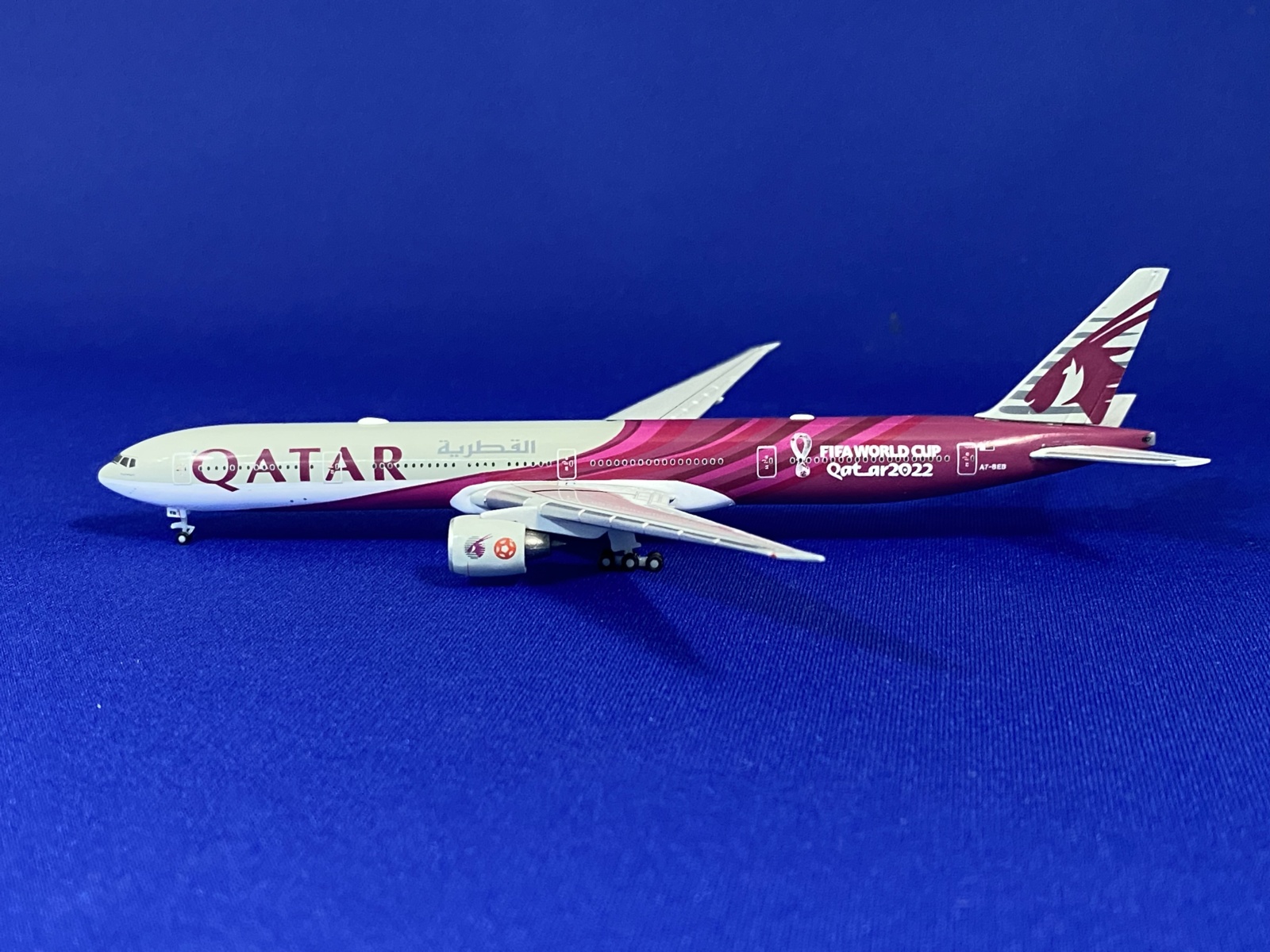 535687 Herpa CLUB MODELS Qatar WORLD CUP2022 B777-300ER A7-BEB  1:500 完売しました。