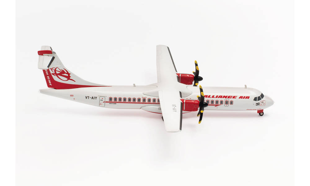 571630 Herpa Alliance Air / アライアンスエア ATR-72-600 VT-AIY 1:200 完売しました。 Herpa 1:200 Alliance Air / アライアンスエア ATR 72 亜鉛ダイキャスト製