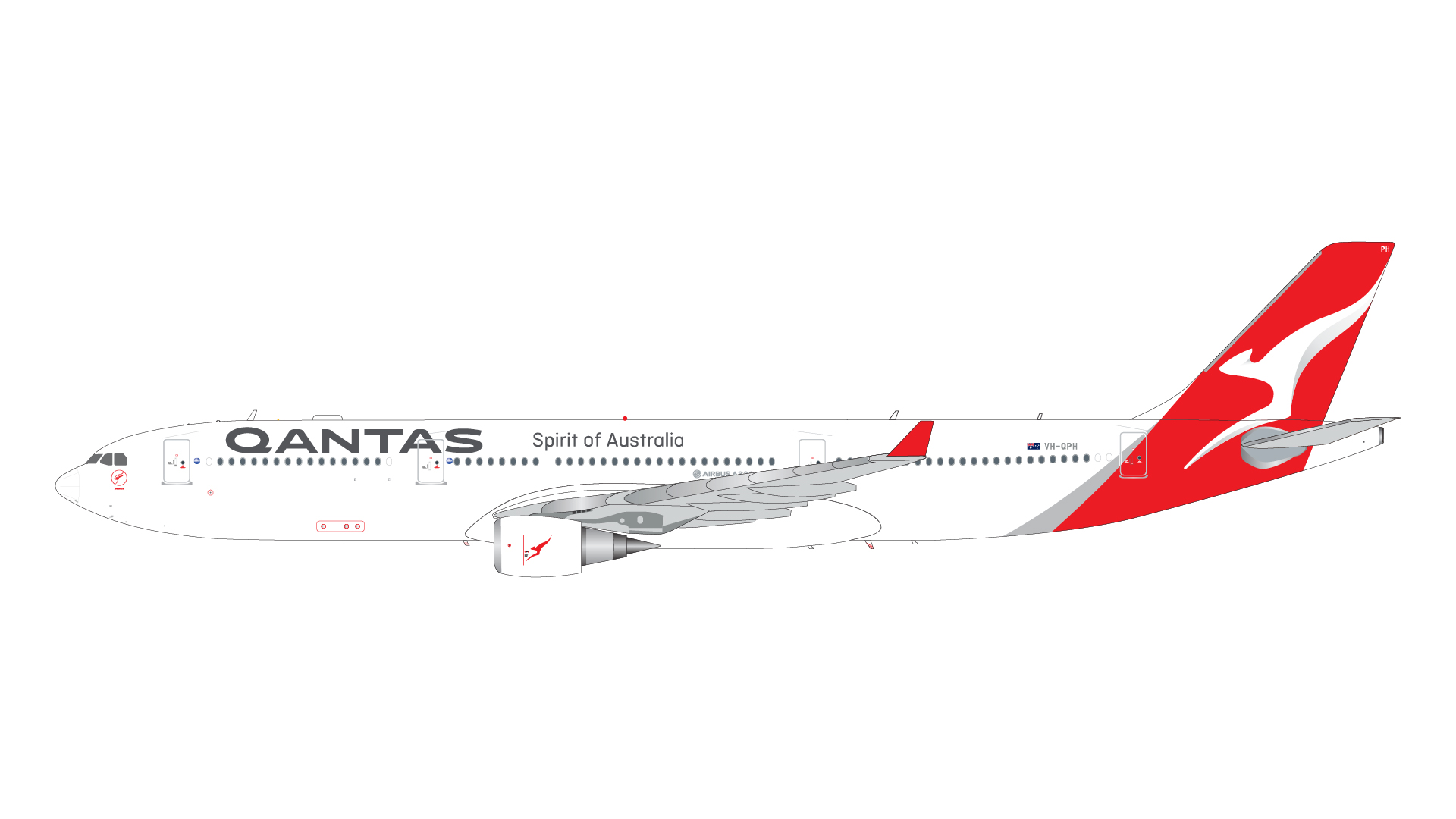 G2QFA1191 GEMINI 200 Qantas Airways  / カンタス航空 A330-300 VH-QPH 1:200 完売しました。