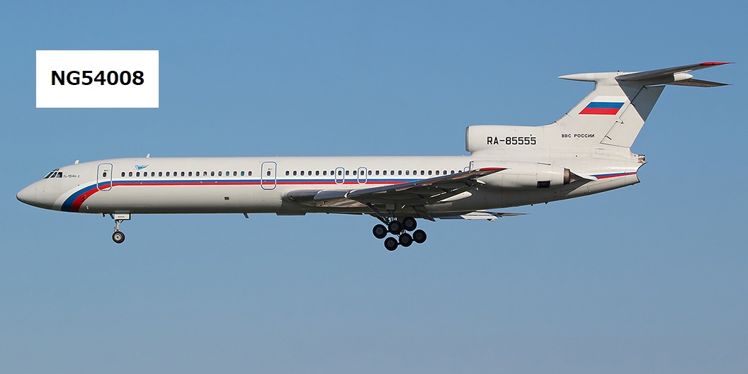 NG54008 NG MODELS Russia - Air Force with 223rd Flight unit logo Tu-154B-2 RA-85555 1:400 完売しました。 NG MODELS 1:400 Russian Air Force / ロシア空軍 Tu-154 亜鉛ダイキャスト製