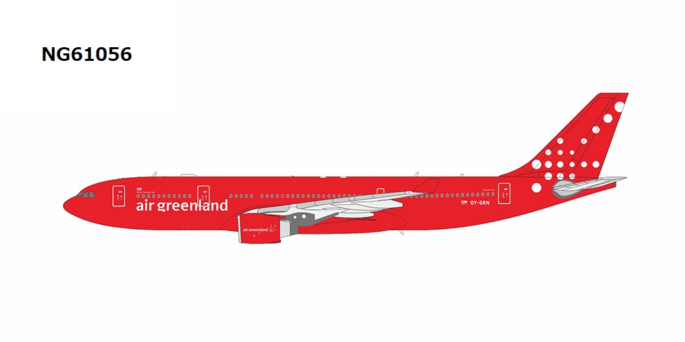 NG61056 NG MODELS air greenland / エア・グリーンランド A330-200 OY-GRN 1:400 完売しました。 NG MODELS 1:400 air greenland / エア・グリーンランド A330-200 亜鉛ダイキャスト製