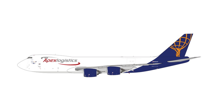 11787 Phoenix Apex Logistics / ＡＰＥＸロジスティクスジャパン ATLAS Air B747-8F N863GT 1:400 完売しました。 Phoenix 1:400 Apex Logistics / ＡＰＥＸロジスティクスジャパン 747-8F 亜鉛ダイキャスト製