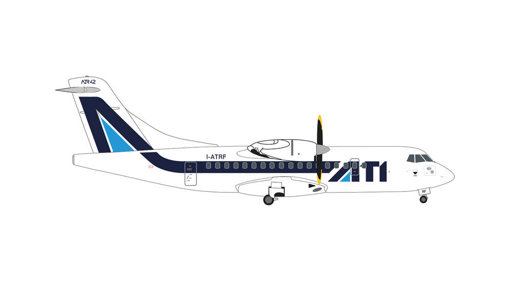 572668 Herpa ATI Aero Trasporti Italiani / アエロ・トラスポルティ・イタリアーニ ATR-42-300 I-ATRF Siena 1:200 完売しました。 Herpa 1:200 ATI Aero Trasporti Italiani / アエロ・トラスポルティ・イタリアーニ ATR 42 亜鉛ダイキャスト製