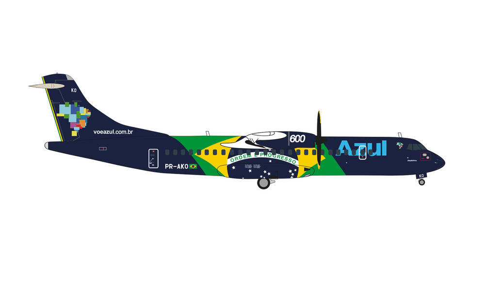 572675 Herpa Azul / アズールブラジル航空 ATR-72-600 PR-AKO Brazilian Flag livery 1:200 完売しました。