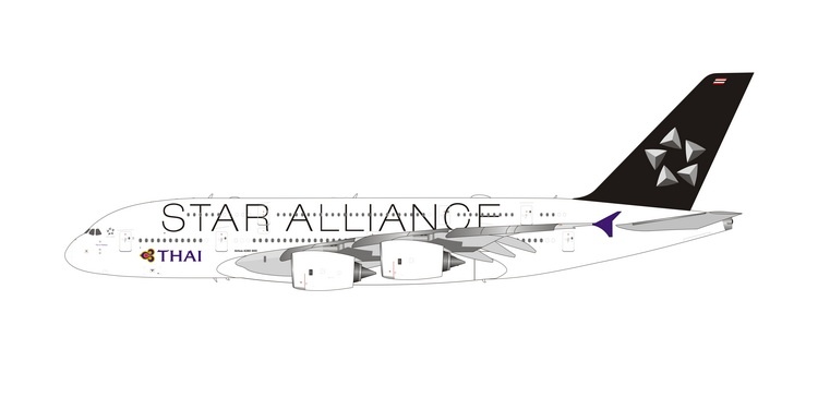 11796 Phoenix Thai Airways / タイ国際航空 Star Alliance A380 HS-TUG 1:400 お取り寄せ Phoenix 1:400 Thai /タイ国際航空 A380 亜鉛ダイキャスト製