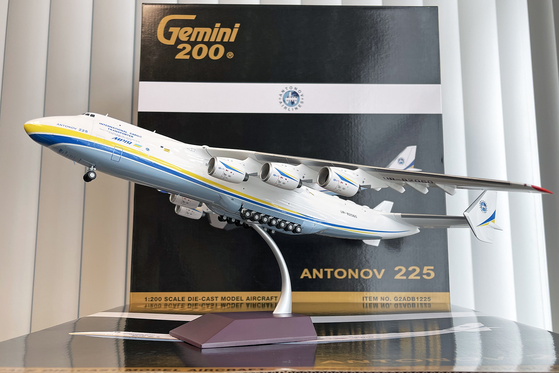 G2ADB1225 GEMINI 200 ANTONOV / アントノフ設計局 AN-225 ムリーヤ UR-82060 1:200 GEMINI JETS 1:200 Antonov Airlines / アントノフ設計局 An-225 亜鉛ダイキャスト製