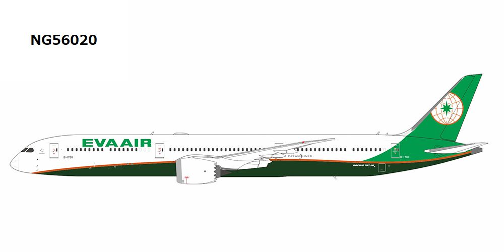 NG56020 NG MODELS EVA AIR / エバー航空/エヴァエア/長栄航空 B787-10 B-17811 1:400 完売しました。