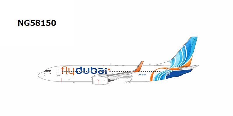 NG58150 NG MODELS flydubai B737-800/w A6-FDR 1:400 完売しました。 NG MODELS 1:400 Flydubai / フライドバイ 737-800 亜鉛ダイキャスト製