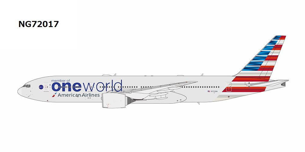 NG72017 NG MODELS American Airlines / アメリカン航空 oneworld B777-200ER N791AN 1:400 完売しました。