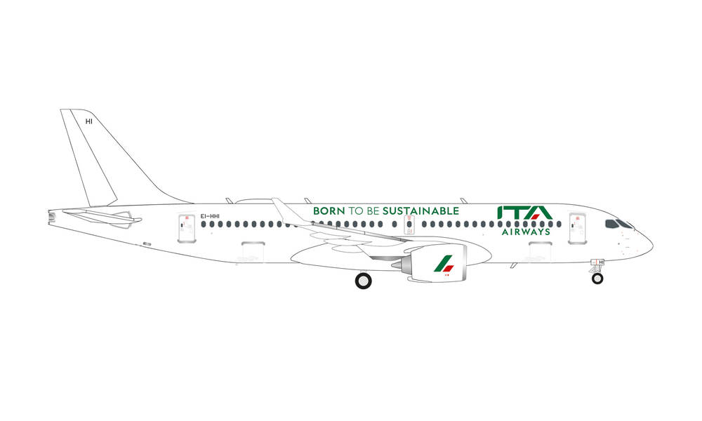 572705 Herpa ITA Airways / ITAエアウェイズ A220-300 EI-HHI Born to be Sustainable 1:200 完売しました。