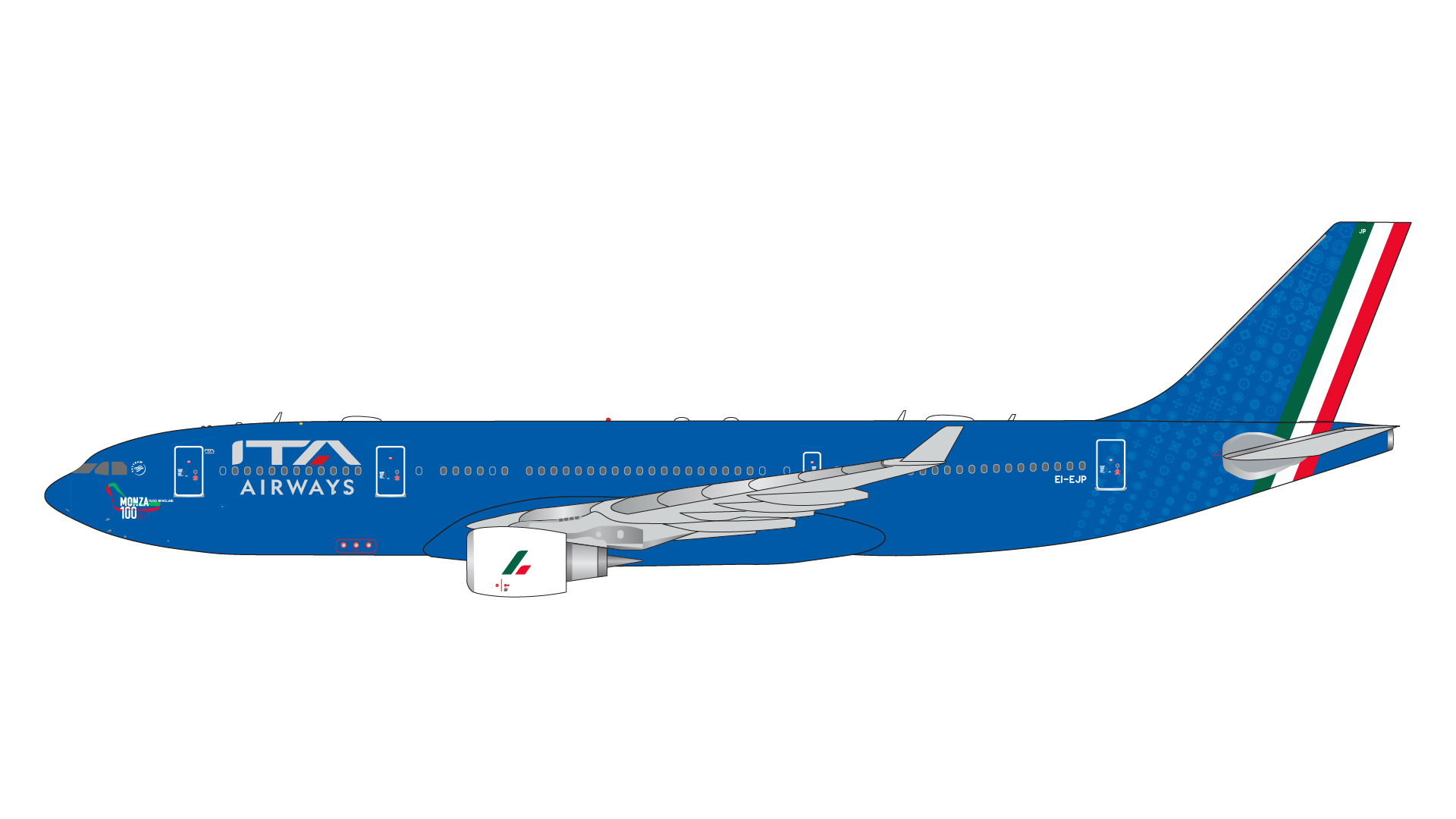 GJITY2129 GEMINI JETS ITA Airways / ITAエアウェイズ Autodomo Nazionale Monza 100 A330-200 EI-EJP 1:400 メーカー完売 GEMINI JETS 1:400 ITA Airways / ITAエアウェイズ A330-200 亜鉛ダイキャスト製
