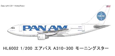 HL6002 HOBBY MASTER Pan American Airways / パンアメリカン航空 A310-300 モーニングスター 1:200 完売しました。 Hobby Master 1:200 Pan American Airways / パンアメリカン航空/パンナム A310-300 亜鉛ダイキャスト製