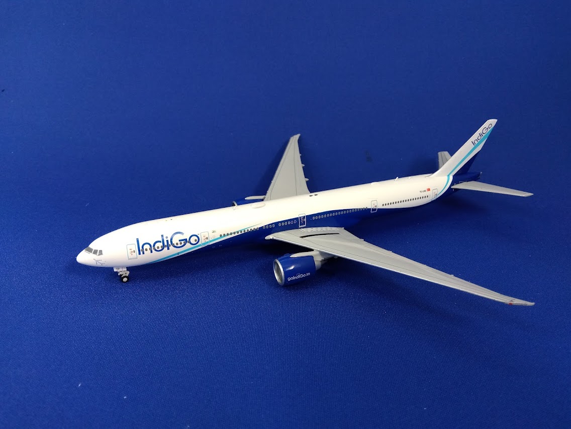 LH4344 JC WING IndiGo / インディゴ B777-300ER TC-LKD 1:400 完売しました。 JC WING 1:400 IndiGo / インディゴ 777-300 亜鉛ダイキャスト製