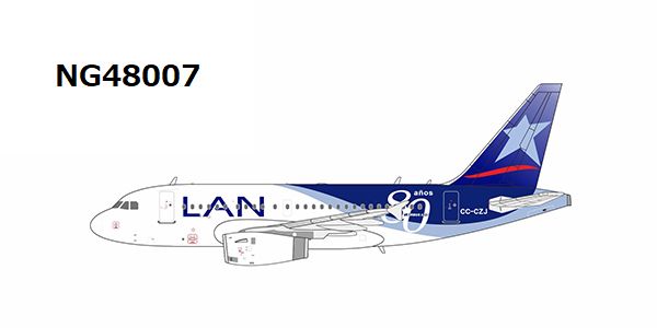 NG48007 NG MODELS LAN Airlines / ラン航空 80th anniversary cs A318-100 CC-CZJ 1:400 完売しました。 NG MODELS 1:400 LAN Airlines / ラン航空 A318 亜鉛ダイキャスト製