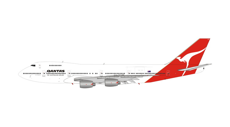 04528 Phoenix Qantas Airways / カンタス航空 B747-200 VH-ECC 1:400 お取り寄せ Phoenix 1:400 Qantas Airways / カンタス航空 747-200 亜鉛ダイキャスト製