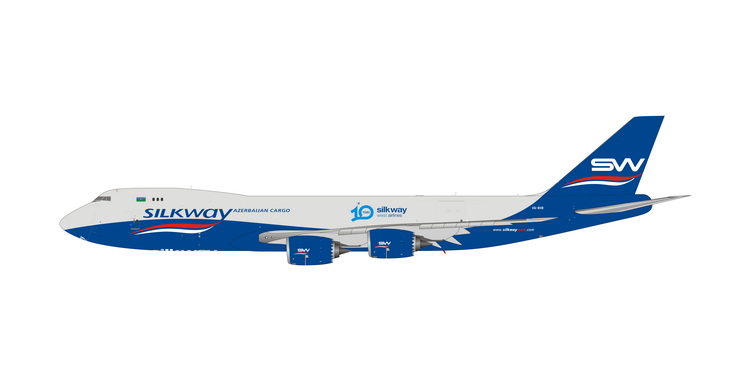 11801 Phoenix Silkway Airlines / シルクウェイ航空 B747-8F VQ-BVB 1:400 完売しました。 Phoenix 1:400 Silkway Airlines / シルクウェイ航空 747-8F 亜鉛ダイキャスト製